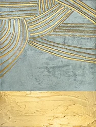 Textured Gold Waves
