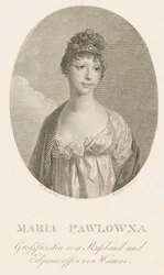 Grand Duchess Maria Pavlovna of Russia 1786-1859, Grand Duchess of Saxe-Weimar-Eisenach, 1808