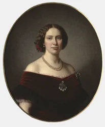 Portrait of Louise of the Netherlands (1828-1871), Queen of Sweden and Norway