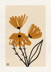 Warm Abstract Blooms