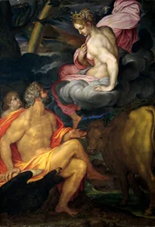 Jupiter, Juno and Io, by Ambrogio Figino