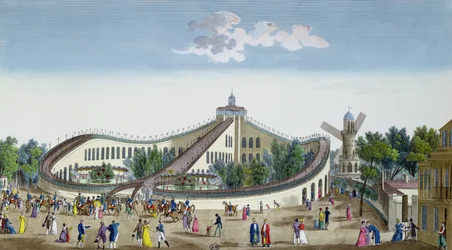 Promenades Aeriennes, Jardin Baujon, Honoured by the Presence of Her Majesty, 2nd August 1817