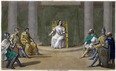 Caribert, King of Paris (561 - 567), Holding Counsel
