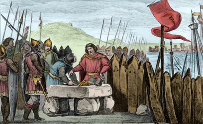 Charles III the Fat Pays Off the Viking Invaders in 886