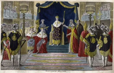 Charles X (1757-1836) was crowned King at Reims on May 6