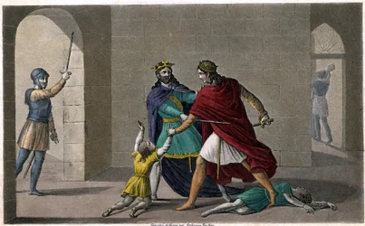 Childebert I Let Clotaire Slaughter the Children of Their Brother Clodomir, King of Orleans, Whose States They Share