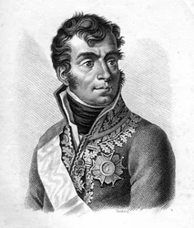Marechal Auguste Frederic Louis (Auguste-Frederic-Louis) de Viesse de Marmont (1774-1852), Duke of Raguse - Portraits of the French generals following the victories and conquests of the French. Engraved by Ambroise Tardieu in 1818. Stella Collection.