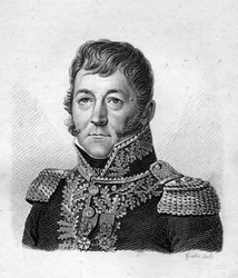Portrait of Claude Prost, Baron of the Empire, brigade general of artillery. Engraved by Ambroise Tardieu in 1818. Stella Collection