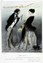 A Token of Love (caricature) - in “Madeleines” by Cham, v.1870-1880