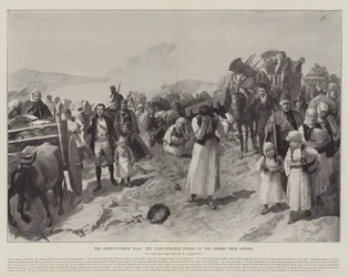 The Graeco-Turkish War, the Panic-Stricken Flight of the Greeks from Larissa