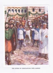 The Entry of Constantine in London (illustration from The Roman Soldier)