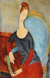 Mme Hebuterne in a Blue Chair