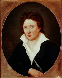 Portrait of Percy Bysshe Shelley, British Poet