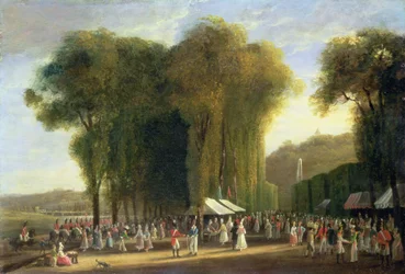 Jour de Fete at St.Cloud: British troops on duty, September 1815