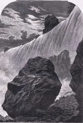 Niagara Falls, illustration from Cassells History of the United States