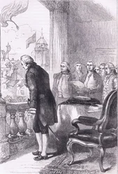 The installation of Washington (illustration from 