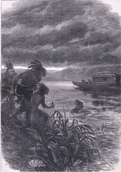 Traders on the Ohio attacked by savages