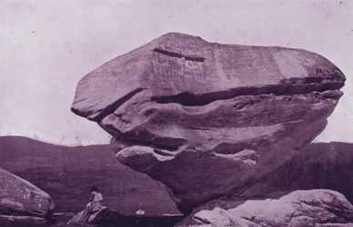 Balanced Rock, near Pittsfield, Massachusetts
