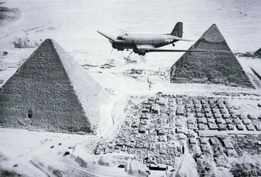 C-47 Flying Over Egypt