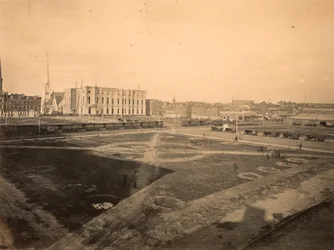 Center Square, site of City Hall, Broad and Market Street, Philadelphia