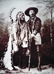 Chief Sitting Bull on tour with Buffalo Bill Cody and his Wild West Show