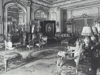 Drawing Room in the Astor Family House, Fifth Avenue, New York