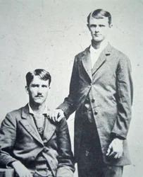 Frank (1843-1915) and Jesse James (1847-82) c.1870
