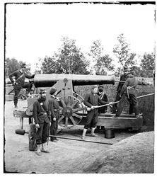 Heavy Gun in Fort Woodbury, Virginia, 1861