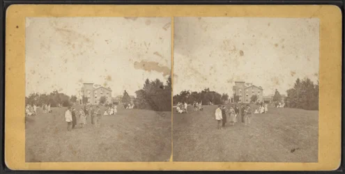 North Front and Lawn, Oneida Community, New York State, circa 1870