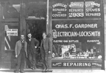 Only Black Store of Its Kind in the U.S., at 2933 State St., Chicago, Illinois, c.1899