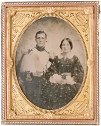 Portrait of Hamilton Branch and an Unidentified Woman