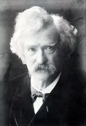 Portrait of Mark Twain (1835 - 1910)