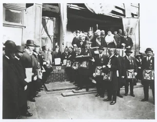 Schomburg Among Masons and Odd Fellows at the Cornerstone Laying of the Ionic Temple