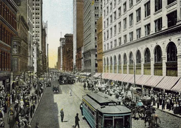State Street, looking North from Van Buren Street