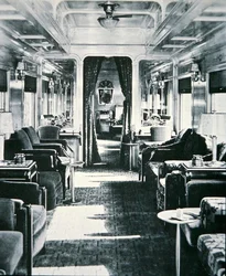 The Colorado Club luxury lounge observation car