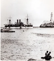 The USS Maine Entering the Port of Havana, Cuba, 1898