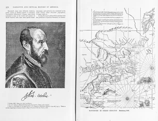 Abraham Ortel Oretelius and his world map of 1569, illustration from 