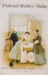 Advertisement for Poland Roller Mills, W.M. Thomas & Sons, New York