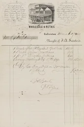 Bill of Sale from J. A. Sauter