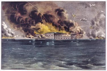 Bombardment of Fort Sumter, Charleston Harbor, 12th & 13th of April, 1861, published 1861