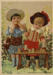 Boys Building Mud Pies