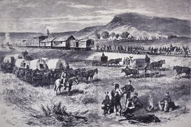 Building the Northern Pacific Railroad, from 