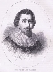 Cecil, second Lord Baltimore, illustration from Cassell