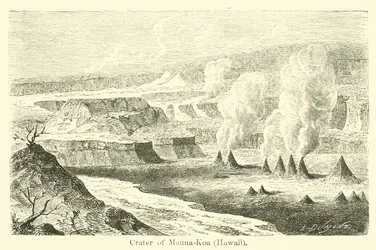 Crater of Mauna-Koa, Hawaii