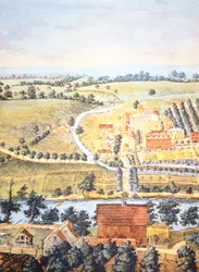 Cultivated farmland of Pennsylvania in 1750
