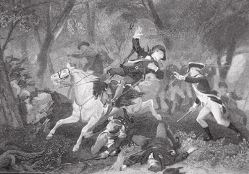 Death of Patrick Ferguson at the Battle of King