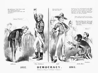 Democracy published by Louis Prang & Co., 1864