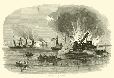Destruction of the Westfield, January 1863
