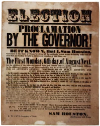 Election Proclamation by the Governor! (Elections Before the Civil War), 15th June 1860