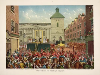 Execution of Robert Emmet in Thomas Street, 20th September 1803, pub. 1803